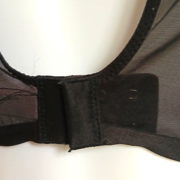 Victoria's Secret Beautiful Style Black &Silver Star Lace Women's Top Bra Size L - Picture 7 of 14